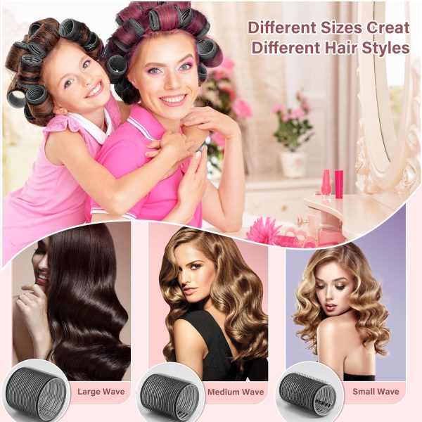 48 Pcs Self Grip Hair Rollers Set with 26 Rollers Hair Curlers & 20 Metal - Image 5