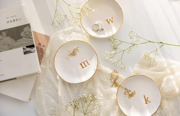 COLLECTIVE HOME - Ceramic Jewelry Tray, Decorative Trinket Dish for Rings - Image 7