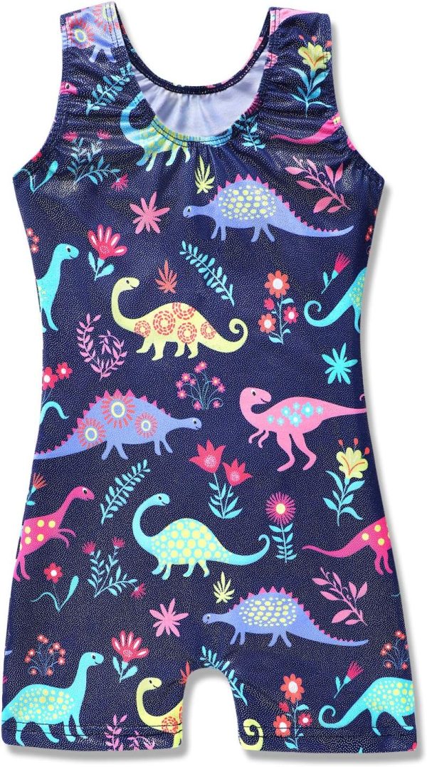 HOZIY Gymnastics Leotards for Girls Unicorn Aurora Rainbow Mermaid Dinosaur - Image 2