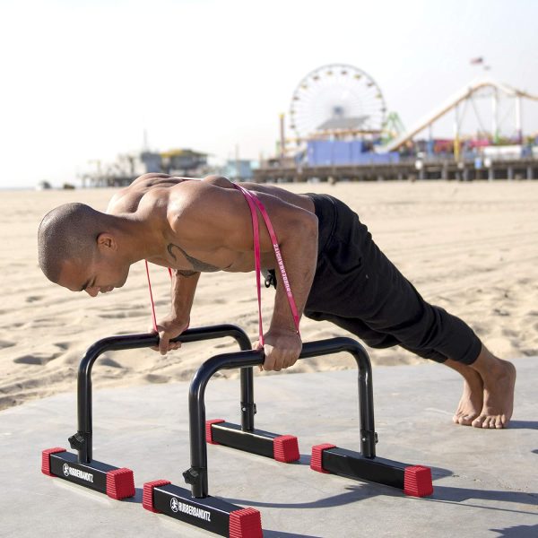 Rubberbanditz Parallette, Parallel Bars & Dip Station, Home Gym Essentials - Image 5