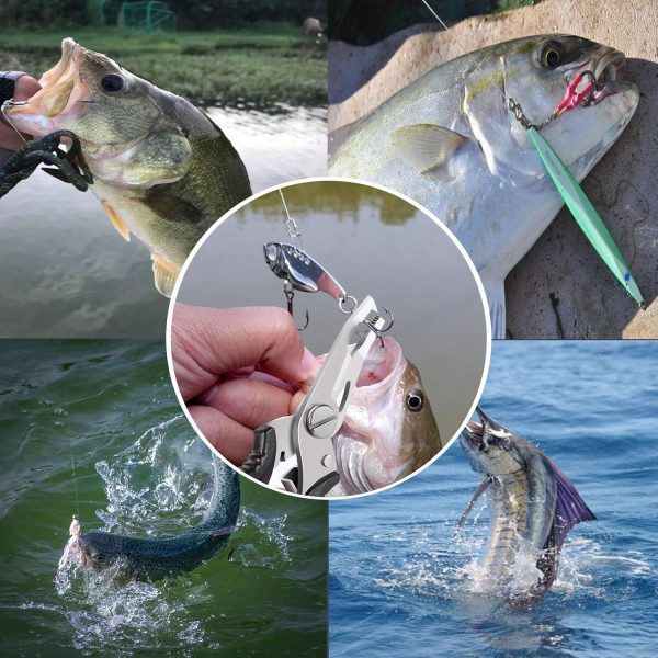 Fishing Pliers, Stainless Steel Fish Hook Remover 2PCS, Multi-Function Fish - Image 6