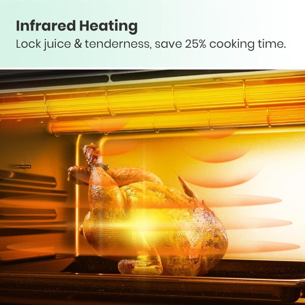 Retro Style Infrared Heating Air Fryer Toaster Oven, Extra Large Countertop - Image 4