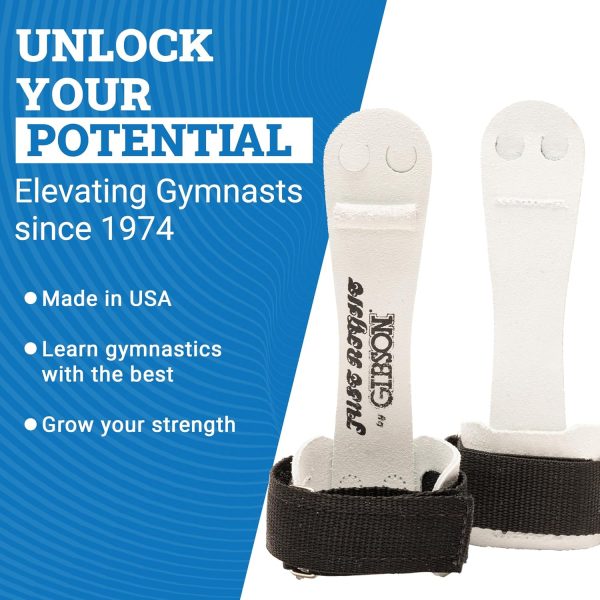 Gibson Just Right Uneven Bar Gymnastics Grips for Girls - Durable Leather - Image 6