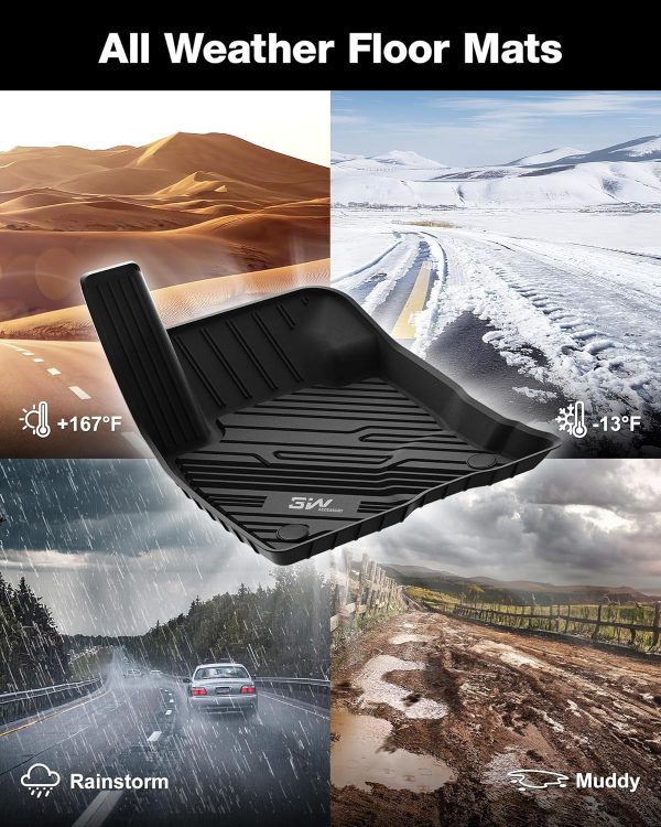 3W Floor Mats Fit for Ford Bronco Sport 2021 2022 2023 2024 All Weather TPE - Image 8