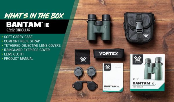 Vortex Optics Bantam HD 6.5x32 Youth Binoculars - HD Optical System, XR - Image 6