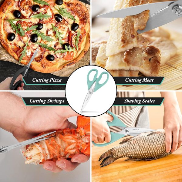 Kitchen Shears, iBayam Kitchen Scissors All Purpose Heavy Duty Meat - Image 7