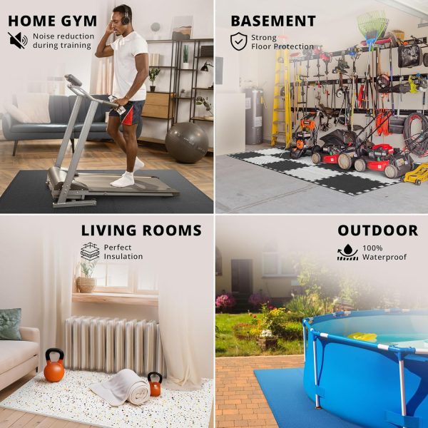 Gym Flooring Set - Interlocking EVA Soft Foam Floor Mat, 18 Pieces Puzzle - Image 5