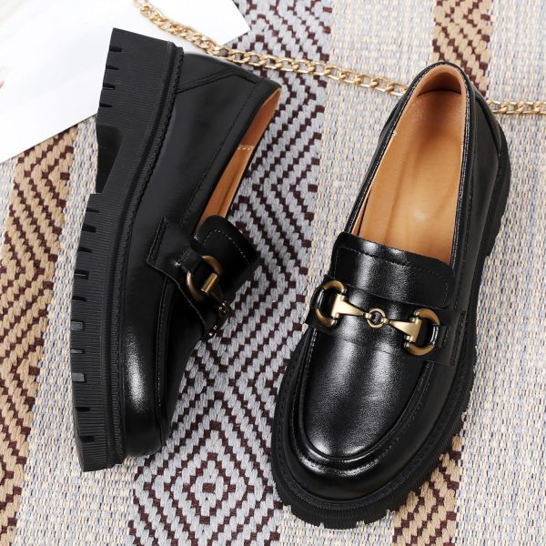 OKJ Loafers for Women Chunky Women's Loafers & Slip-ons Fashion Penny - Image 4