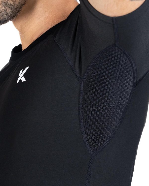 Kewlioo Men's Sauna Suit Shirt - Heat Trapping Sweat Compression Vest, - Image 4