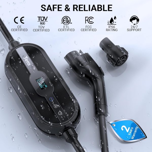 Tera Electric Vehicle Charger for Tesla: Level 1 & 2 J1772 32A 8A 110V 240V - Image 5