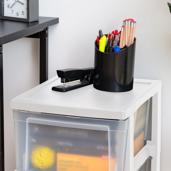 IRIS USA Plastic 3-Drawer Storage Organizer, 2-Pack, for Classroom Art - Image 5