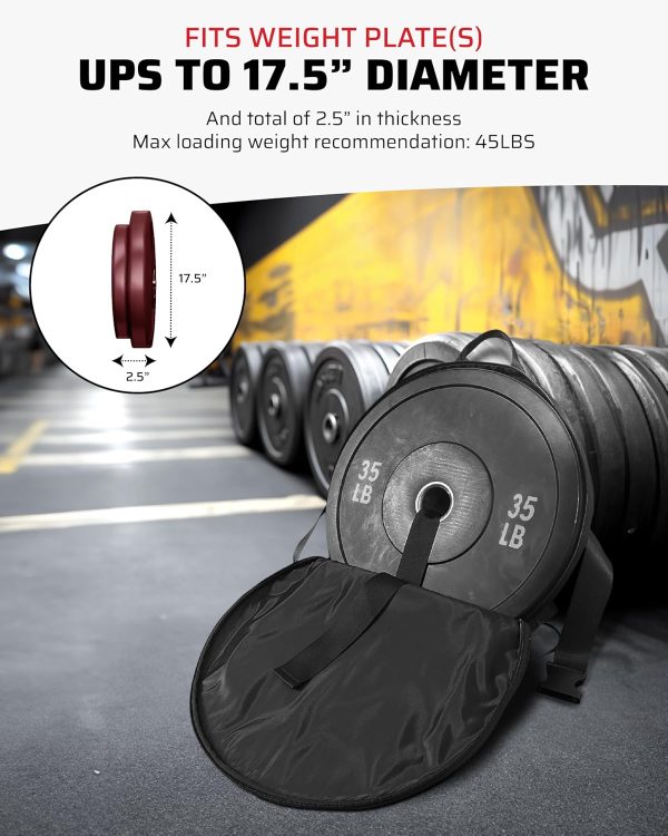 Weighted Backpack for Gym Weight Plate - for Pushups, Calf Raises, Squats, - Image 6