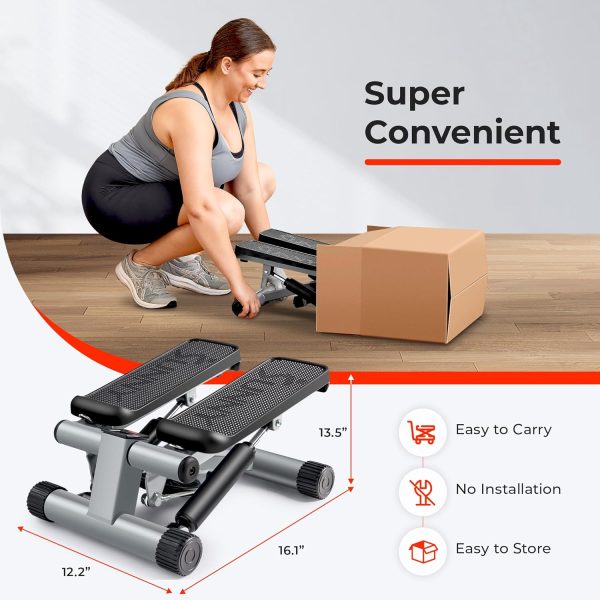 Sunny Health & Fitness Mini Steppers for Exercise at Home, Stair Step - Image 5