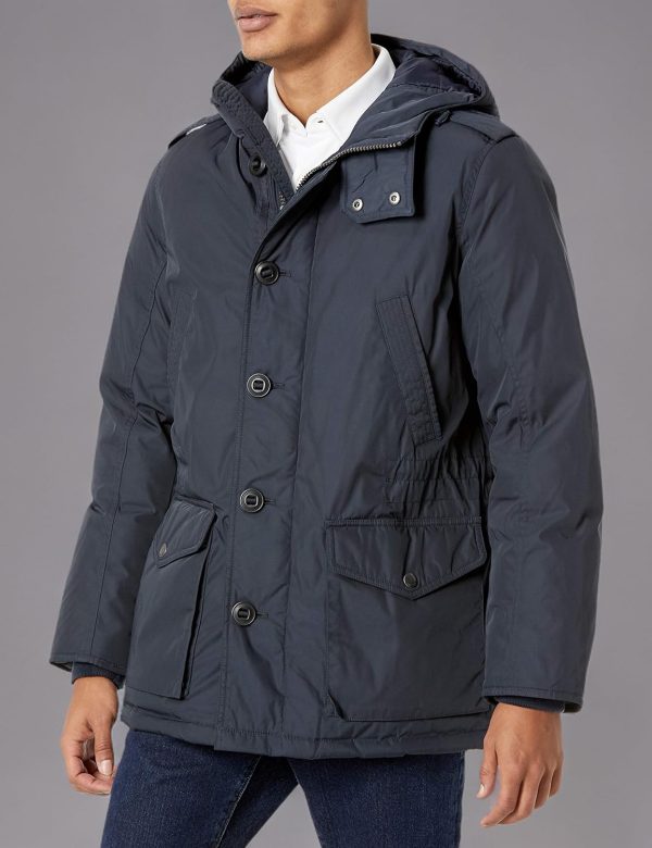 Tommy Hilfiger Men's Polytwill Full Length Hooded Parka - Image 3