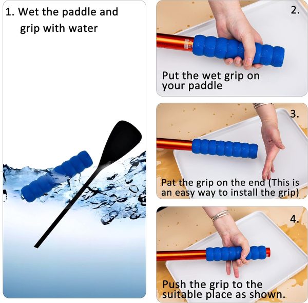 Kayak-Paddle-Grips-2-Pack - No-Slip Oar-Grip for Take-Apart Paddles,Blister - Image 4