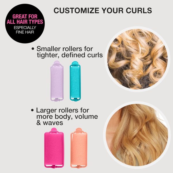 Conair Foam Hair Rollers - 48 Count, Assorted Colors - Heatless Curls, - Image 6