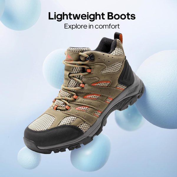 NORTIV 8 Women's Waterproof Hiking Boots Outdoor Trekking Mid Backpacking - Image 2