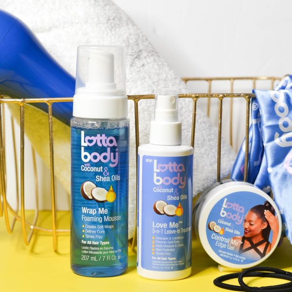 Lottabody Coconut Oil and Shea Wrap Me Foaming Curl Mousse , Creates Soft - Image 3
