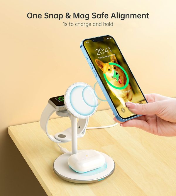 3 in 1 Wireless Charging Station for Apple Devices, Standard 15W Fast - Image 2