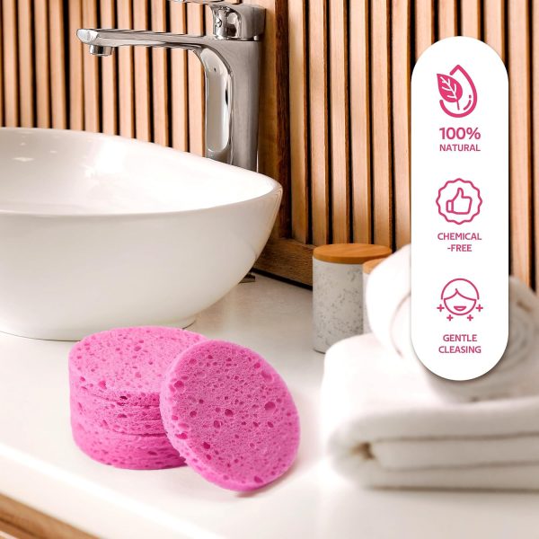 50-Count Compressed Facial Sponges for Daily Facial Cleansing and - Image 7