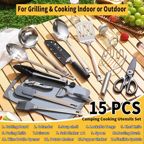 Camping Essentials Accessories Camping Gear Must Haves, Cooking Utensils - Image 3