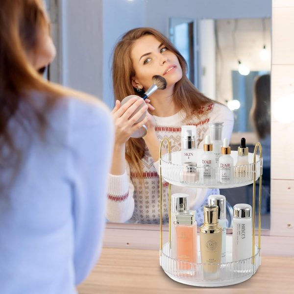 Rotating Makeup Organizer for Vanity, Skincare Make Up Storage Perfume - Image 6