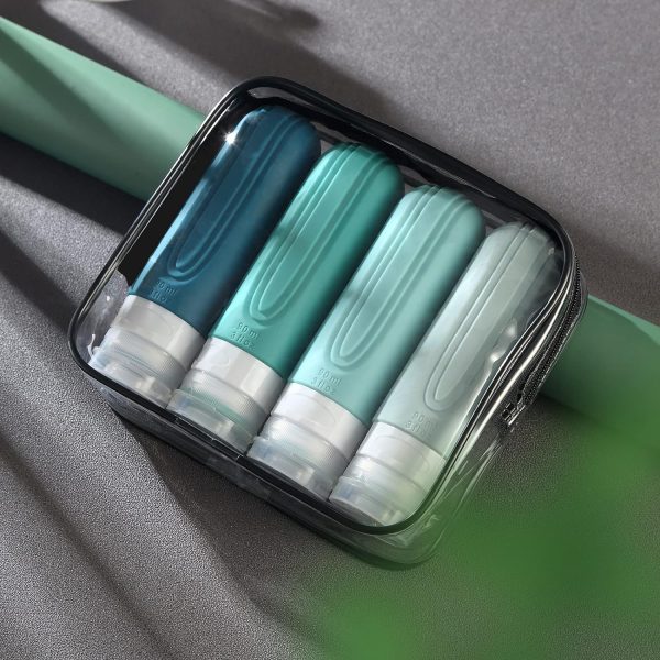Travel Bottles for Toiletries, Tsa Approved 3oz Travel Size Containers BPA - Image 7