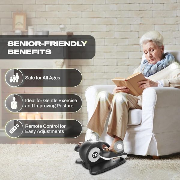 Motion Matrix Elliptical Exercise Machine – Silent Under Desk Bike Pedal - Image 2