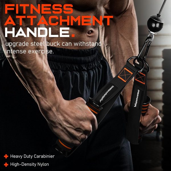 RENRANRING Gym Exercise Handles, Replacement Handle Attachments for Cable - Image 7