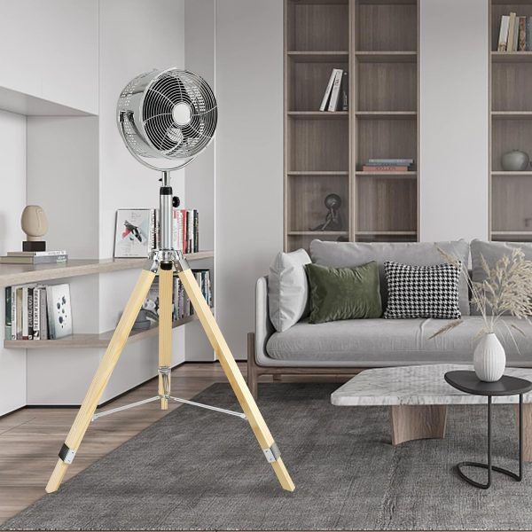 Simple Deluxe Tripod Pedestal Fan, 3 Speed Adjustment, Multiple Wide Angle - Image 10