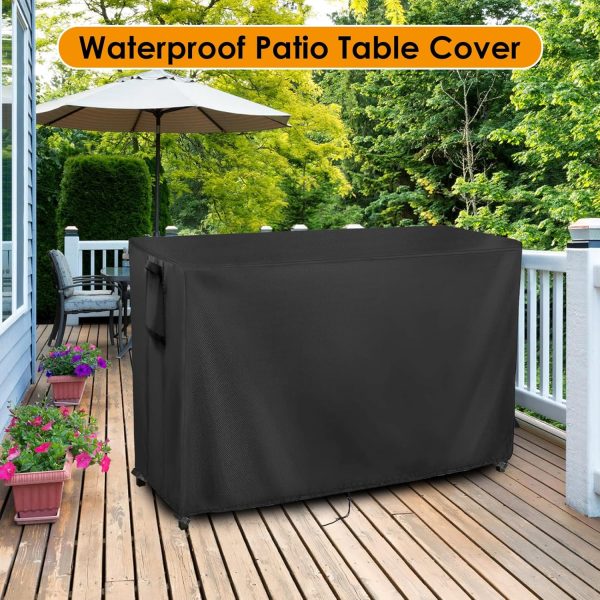 Kingling Outdoor Table Cover for Outdoor Bar Table, 72 Inch Waterproof - Image 7
