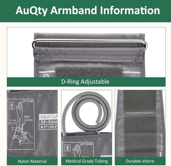 9-21 Inches (22-52cm) Extra Large Blood Pressure Cuff, Compatible with - Image 3