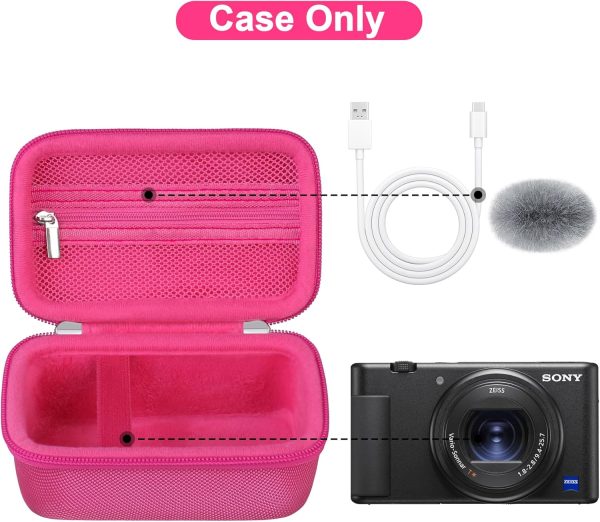 Canboc Carrying Case for Sony ZV-1/ ZV-1F/ ZV-1 II Digital Camera for - Image 2