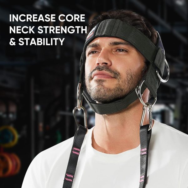 Neck Harness Weight Lifting Padded Strength Trainer-Improve Neck Strength - Image 3