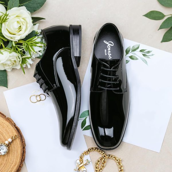 Jousen Mens Dress Shoes Formal Business Oxford Shoes for Men Tuxedo Dress - Image 3
