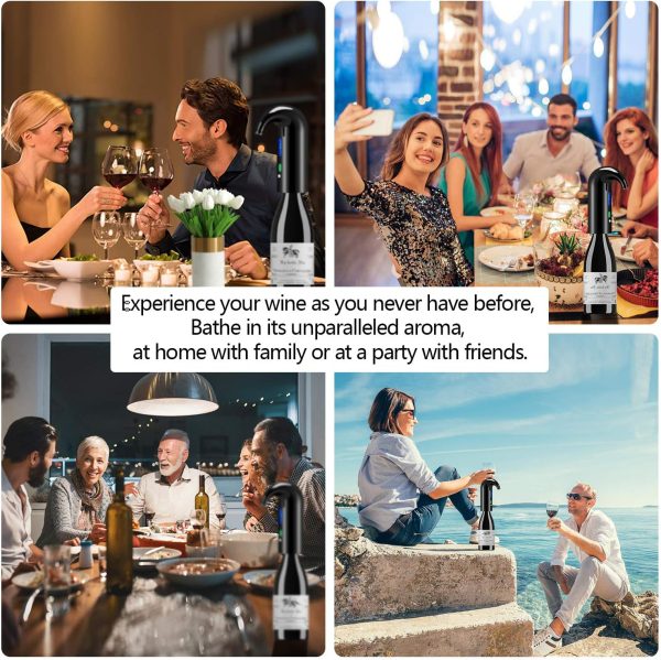 Wine Aerator Electric Wine Decanter Best Sellers One Touch Red -White Wine - Image 4