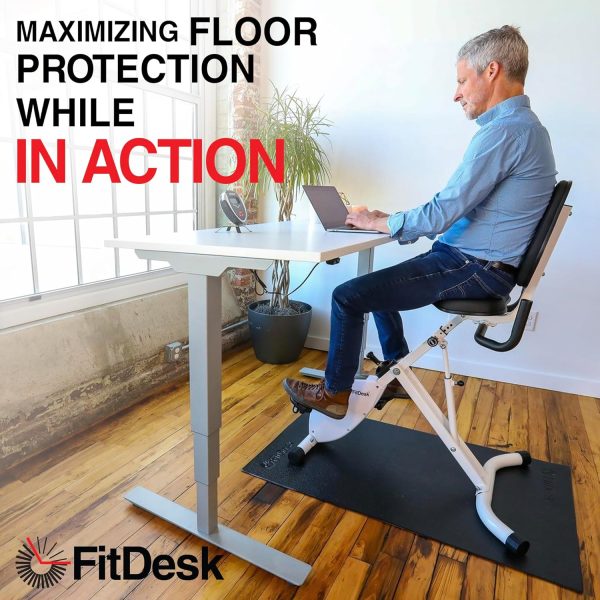 FitDesk Protective Floor Mat - Lightweight PVC Exercise Mat for Carpet & - Image 5