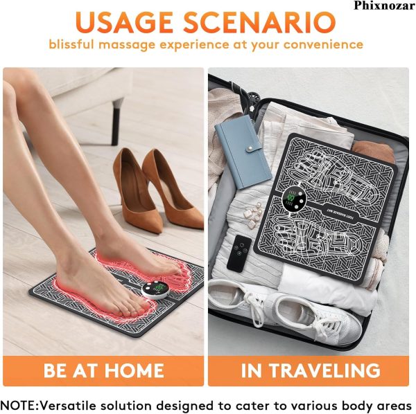 EMS Foot Massager TENS(Model:KTR-2493) for Muscle Relaxation,LCD Display - Image 7