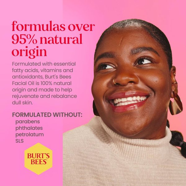 Burt's Bees Stocking Stuffers, Gua Sha Face Oil With Rosehip Seed Extract, - Image 5