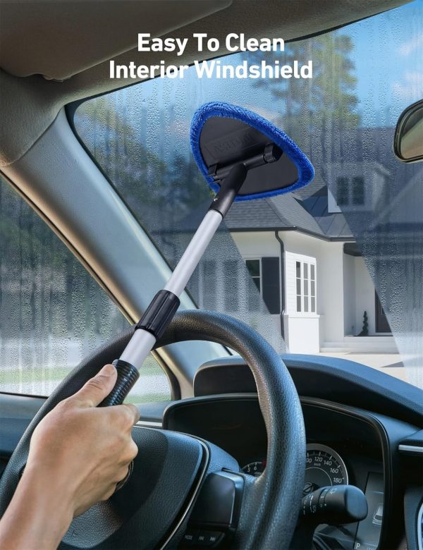 AstroAI Windshield Cleaner, Car Windshield Cleaning Tool Inside with 4 - Image 5