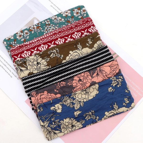 AMCAMI Boho Headbands for Women Wide Bandana Headbands Non Slip Workout - Image 6