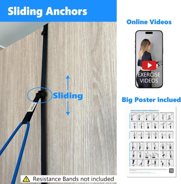 Door and Wall Moveable Anchor Straps with Adjustable Multi Point for - Image 7