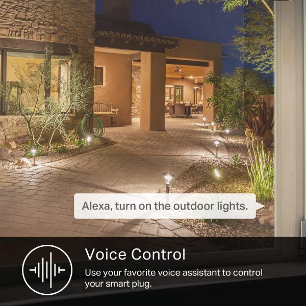 Kasa Outdoor Smart Plug, Smart Home Wi-Fi Outlet with 2 Sockets, IP64 - Image 5