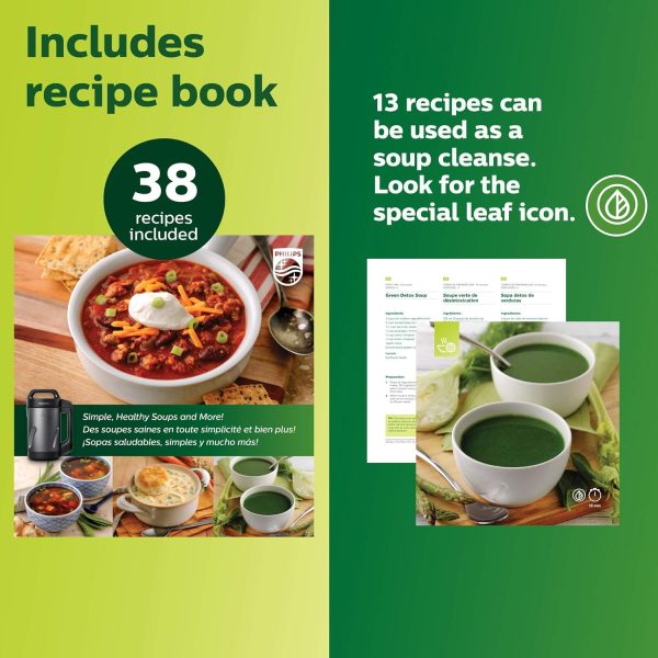 Philips Viva Collection SoupMaker, 1.2 L, Makes 2-4 servings, 6 Pre-set - Image 6