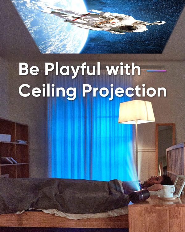 NOMVDIC R150 Mini Projector, Portable Battery Operated Projector with 4hrs - Image 5
