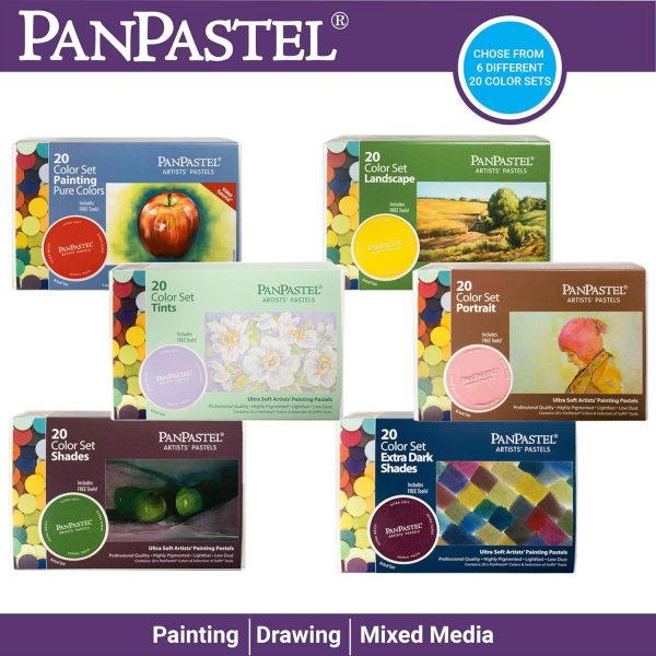 Painting/Pure Colors Set by PanPastel, 20 Color, Includes Sofft Tools - Image 4