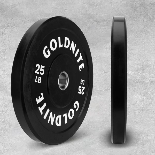 Weight Plates Set 10/15/25/35/45/55LB Rubber Olympic Bumper Plates with - Image 2