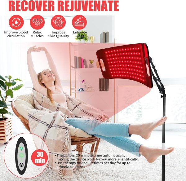 Red Light Therapy for Face and Body, Infrared Light Therapy Lamp with Stand - Image 3