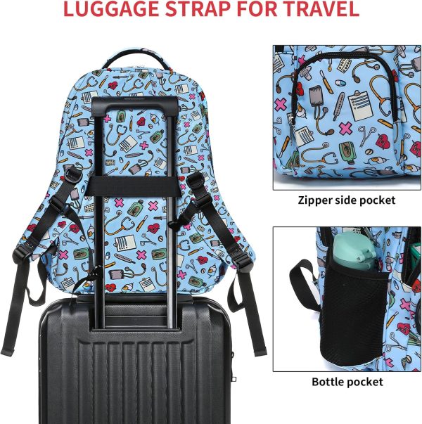 Gatycallaty Nurse Backpack for Women Girls Laptop Work Bag College Nursing - Image 5