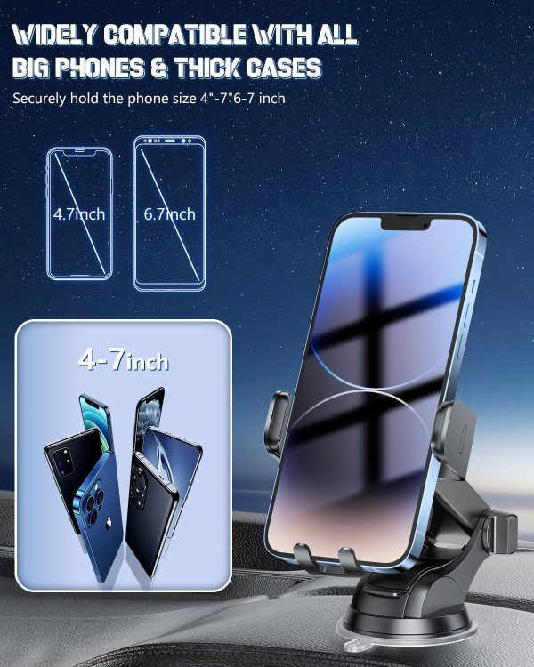 Wireless Car Charger, Fast Charging Phone Holder 3 in 1 Phone Mount Auto - Image 6